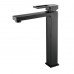 Смеситель для раковины высокий  Raffine F1196H, черный