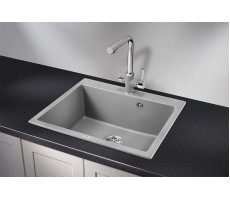 Кухонная мойка GRANULA 6001, АЛЮМИНИУМ, кварц 