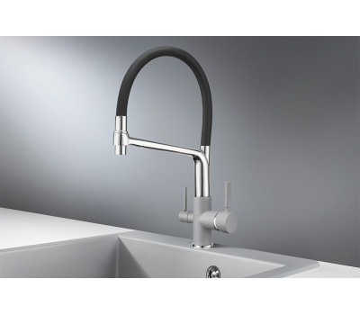 Смеситель для кухни GRANULA 0083, АЛЮМИНИУМ 