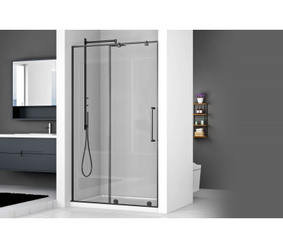 Душевая дверь Royal Bath BERN-S RB100-T-BL 100x195 (прозрачное) черный матовый 