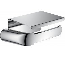 Бумагодержатель с крышкой Rush Flores FL08111B хром  Бумагодержатель с крышкой Rush Flores FL08111B хром