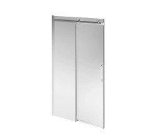 Душевая дверь 120х210см Kerama Marazzi Cristallo CT.120.SD.BN раздвижная с функцией soft close, цвет: брашированный никель
