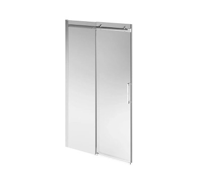 Душевая дверь 120х210см Kerama Marazzi Cristallo CT.120.SD.BN раздвижная с функцией soft close, цвет: брашированный никель