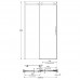 Душевая дверь 120х210см Kerama Marazzi Cristallo CT.120.SD.BN раздвижная с функцией soft close, цвет: брашированный никель