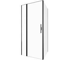 Душевой уголок Allen Brau Priority 90x90 3.31027.BBA + 3.31045.BBA черный браш 