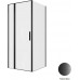 Душевой уголок Allen Brau Priority 90x90 3.31027.BBA + 3.31045.BBA черный браш 