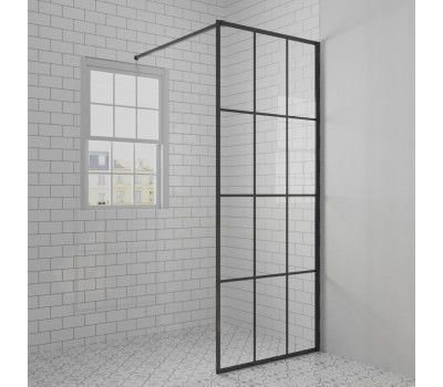 Душевая перегородка 90x195 рисунок решетка PAINI-WalkIN90G 