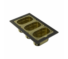 Контейнер, OMOIKIRI DC-04-3, размер 376*220*100, цвет-светлое золото 4999089 