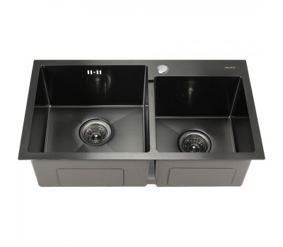 Мойка S7240HB MELANA ProfLine 3,0/220 ГРАФИТ 2-я чаша, врезная прямоугольная S7240HB 