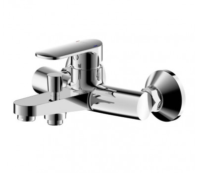 Смеситель для ванны короткий излив Bravat Louise F6191183CP-01-RUS Хром 