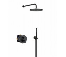 Душевой комплект Kludi Nova Fonte 208313915 черный матовый 