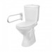 Унитаз-компакт Оскольская керамика Персона Стандарт с откидным окрашенным поручнем, сиденье полипропилен, белый 42301120012 Унитаз-компакт Оскольская керамика Персона Стандарт с откидным окрашенным поручнем, сиденье полипропилен, белый 42301120012