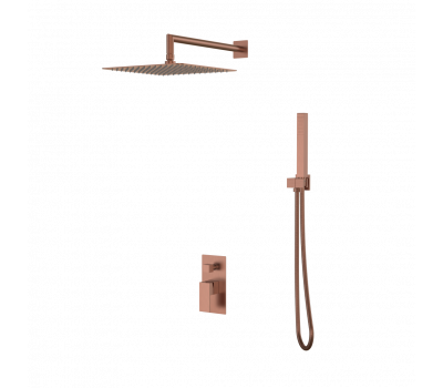 Смеситель встроенный для душа QUBIC Brushed Bronze Boheme 474-3-BRB брашированная бронза 