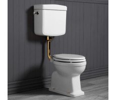 Низкая труба с механизмом слива с боковой ручкой SIMAS Londra D11oro золото Низкая труба с механизмом слива с боковой ручкой SIMAS Londra D11oro золото