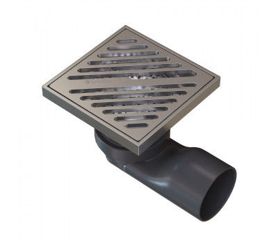 Душевой трап точечный Knotlor SDSL100BS матовая сталь  