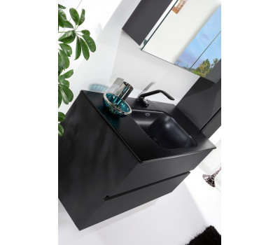 Тумба без раковины Armadi Art Vallessi 100 АНТРАЦИТ матовая 2 полки 837-100-A mat 