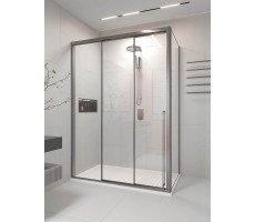 Душевой угол раздвижной Veconi Premium Ptato 300 SP GR-L, 1600х800x2000, брашированный графит PR3/L-SP-16080-01-GR-C4 