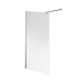 Душевое ограждение 100х210см Kerama Marazzi Cristallo CT.100.WI.CR рифленое стекло, цвет: хром