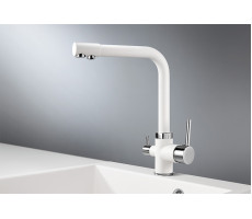 Смеситель для кухни GRANULA 2015, АРКТИК (БЕЛЫЙ) 