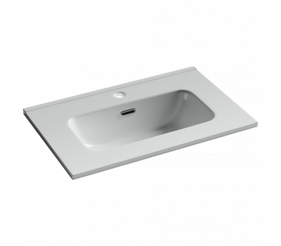 Раковина мебельная накладная SANCOS Compact CN7025 (610x395x170) цвет белый 