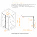 Душевой уголок RGW PA-74B (PA-14B + Z-050-2B) 1200x1100 410874121-14 Черный 