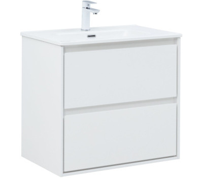 Тумба под раковину Aquanet Милан 70 белый глянец 00336368 