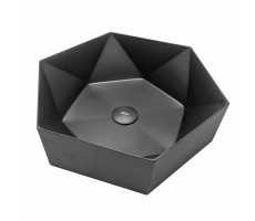Раковина накладная ABBER Wasser Kreis AF2406MB черная матовая Раковина накладная ABBER Wasser Kreis AF2406MB черная матовая