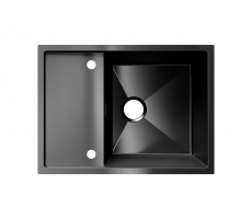 Мойка ULGRAN STEEL 680 Х 500, цвет «вороненая сталь» US 680-003 