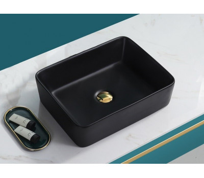 Умывальник CeramaLux 9103MB черный матовый 