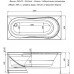 Акриловая ванна Aquanet Gloriana 160x70 (с каркасом) 