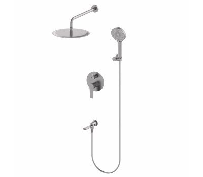 Душевая система встраиваемая WONZON & WOGHAND BRILLIANT, Темный графит WW-88939079-BGM 