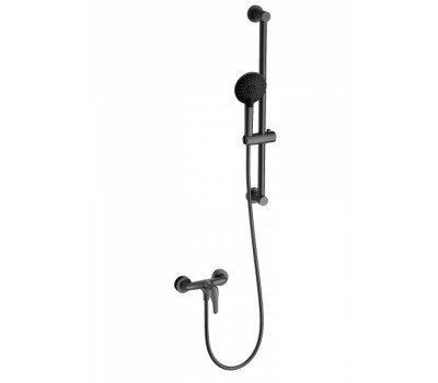 Смеситель для душа с гарнитуром WONZON & WOGHAND, Темный графит WW-4570-BGG 
