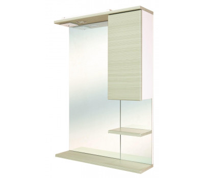 Шкаф-зеркало Onika Элита 60, оливковый, правый, с подсветкой 206022 