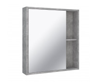 Зеркальный шкаф Runo серый бетон Эко 60 (00-00001186) 