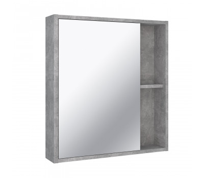 Зеркальный шкаф Runo серый бетон Эко 60 (00-00001186) 