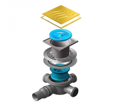 Точечный трап Pestan Confluo Standard 15х15 Tide Gold 13000115 золото 