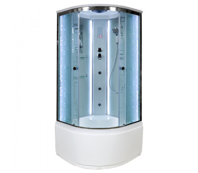 Душевая кабина AvaCan EM5011 LED с гидромассажем Хром 