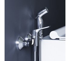 Смеситель для душа с гигиенической лейкой, держателем и шлангом Damixa Jupiter 778000000 Хром Смеситель для душа с гигиенической лейкой, держателем и шлангом Damixa Jupiter 778000000 Хром