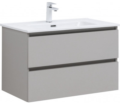 Тумба с раковиной Aquanet Вега 2.0 80 2 ящ. цв.бежевый (раковина Flat) 00344774 Тумба с раковиной Aquanet Вега 2.0 80 2 ящ. цв.бежевый (раковина Flat) 00344774