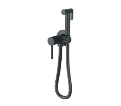 Гигиенический душ встраиваемый со смесителем СКАНДИ 701B черный Bronze de Luxe 