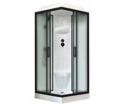 Душевая кабина Royal Bath  RB 80HP6-WC-BL (белое/матовое) 