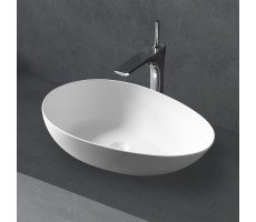 Раковина накладная ABBER Stein AS2615 белая матовая 