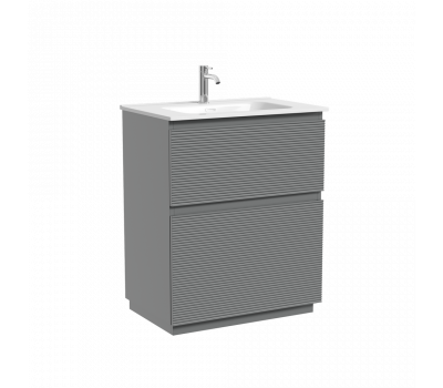 Тумба напольная SANCOS Folk Floor, 690х445х850, c двумя ящиками оснащенными доводчиками, Ergraut soft, арт.FL70FES 