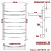 Полотенцесушитель Электрический Ника ARC ЛД ВП 120/60 правый тэн хром 