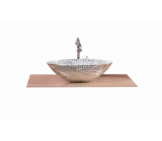 Столешница стекло Armadi Art 80см прямая CAPPUCINO 853-080-CP 