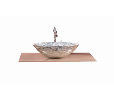 Столешница стекло Armadi Art 80см прямая CAPPUCINO 853-080-CP 