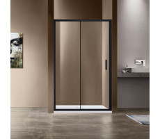 Душевая дверь Vincea Garda VDS-1G130CLB, 1300, черный, стекло прозрачное 