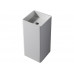 Отдельностоящая напольная раковина, KUBE цвет белый матовый UNI-FLOW FS502-400 Matt White 