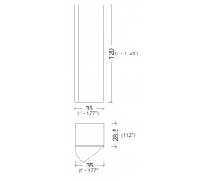 Пенал Armadi Art Vallessi 120 Кашемир глянец 836-C glossy Пенал Armadi Art Vallessi 120 Кашемир глянец 836-C glossy