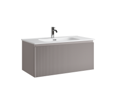 Тумба подвесная SANCOS Snob R 1.0 890х445х406, c одним ящиком оснащенным доводчиками, Doha Soft , арт.SNR1.090SM Тумба подвесная SANCOS Snob R 1.0 890х445х406, c одним ящиком оснащенным доводчиками, Doha Soft , арт.SNR1.090SM